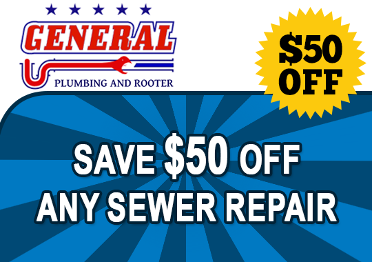 save $50 off any sewer repair